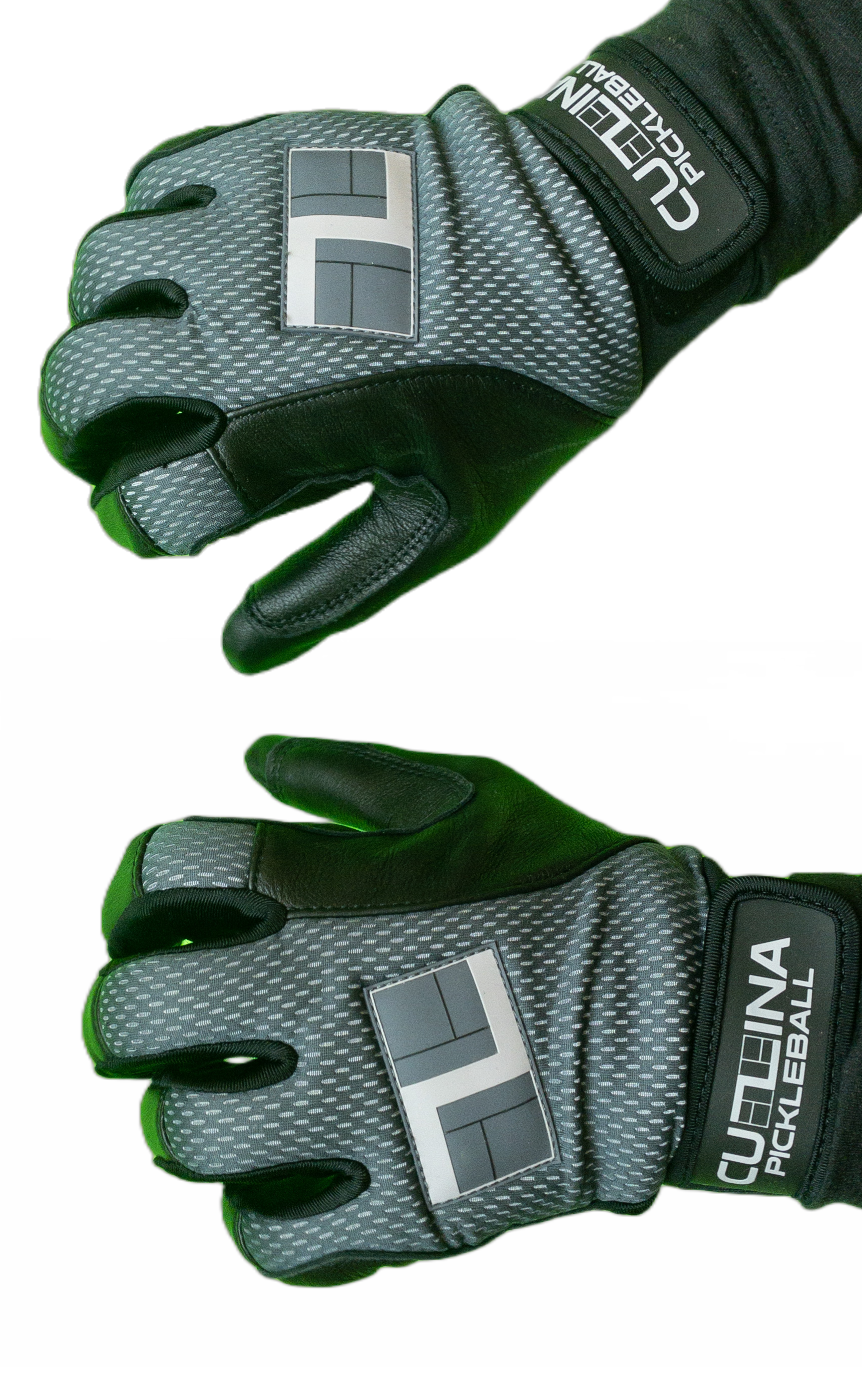 CUZINA COZI Winter Pickleball Gloves Steel Gray Black